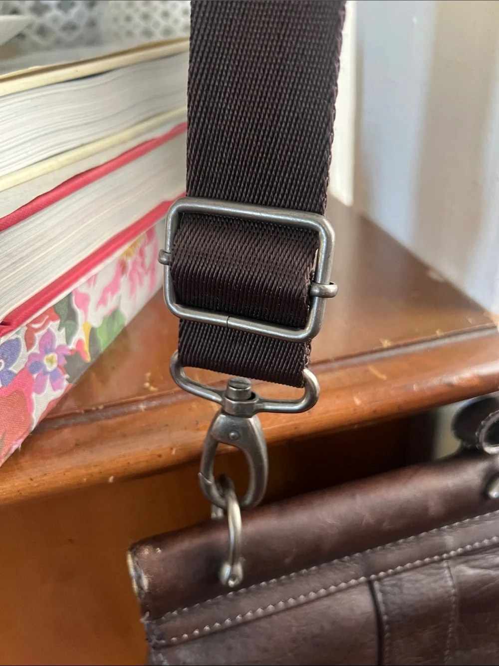 solo Dark Brown Leather Briefcase Messenger